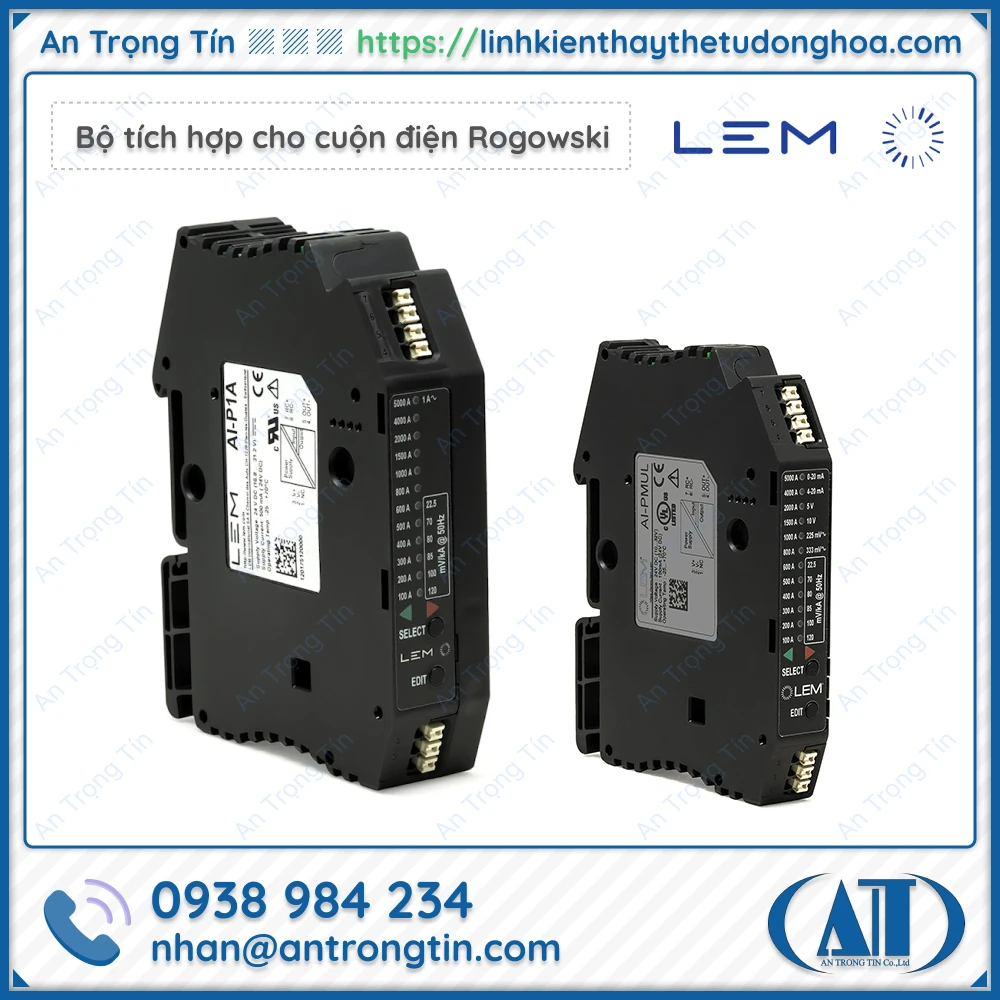 Bo tich hop cho cuon dien Rogowski LEM - Cuộn điện Rogowski Coil LEM Bộ tích hợp cho cuộn điện Rogowski LEM