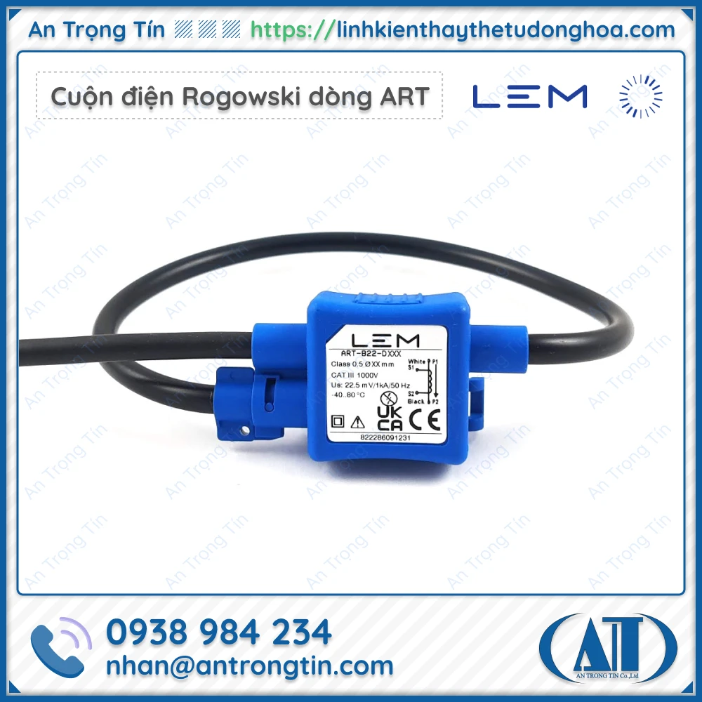Cuon dien Rogowski LEM dong ART - Cuộn điện Rogowski Coil LEM Cuộn điện Rogowski LEM dòng ART