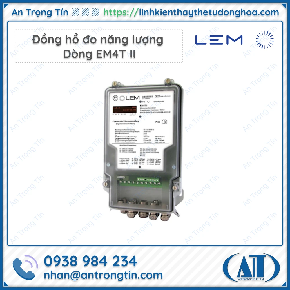 Dong ho do nang luong dong EM4T II - Đồng hồ đo năng lượng LEM Đồng hồ đo năng lượng LEM dòng EM4T II