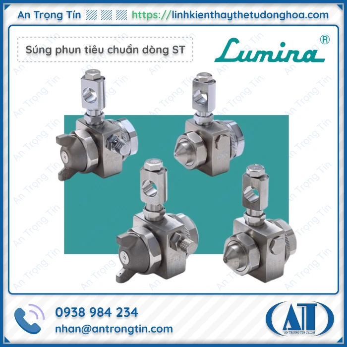 Cac loai sung phun Lumina tieu chuan dong ST Fuso Seiki - Súng phun tự động Lumina Fuso Seiki Các loại súng phun Lumina tiêu chuẩn dòng ST, Fuso Seiki